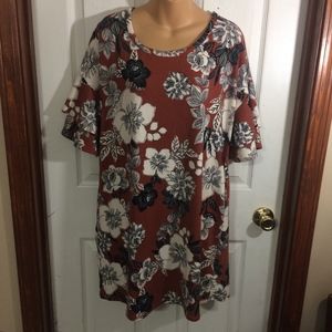 Ces Femme Ruffled Floral Dress